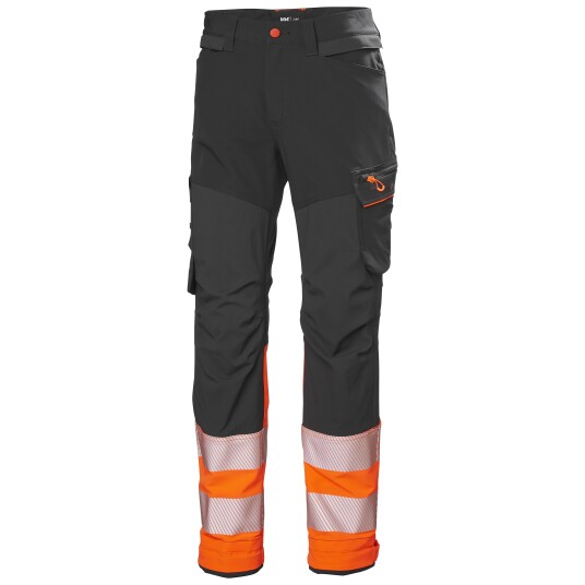 Helly Hansen ICU BRZ HH Connect 77310 269 Arbeidsbukse Varsel Mørk Grå/Oransje