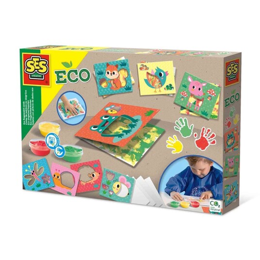 SES Creative Eco Fingerpaint Cards S24925 SES Creative Eco Fingerpaint Cards S24925