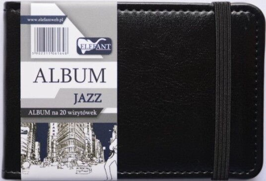Elefant Album Jazz For 20 Visittkort A7 Svart Elefant Album Jazz For 20 Visittkort A7 Svart