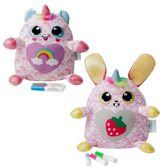 RainBoCorns Plysjbamse Fargelegg din egen plysjbamse assortert