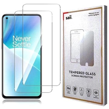 Saii 2.5D Premium OnePlus Nord 2T Beskyttelsesglass 9H 2 Stk. Saii 2.5D Premium OnePlus Nord 2T Beskyttelsesglass 9H 2 Stk.
