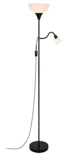 Lauria gulvlampe - Svart / Hvit Lauria gulvlampe - Svart / Hvit