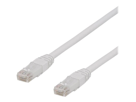 Deltaco Koblingskabel Cat6a 3m RJ-45 UTP Hvit