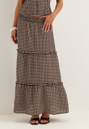 Bubbleroom Frill Maxi Skirt