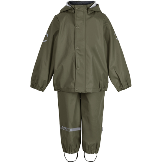 Mikk-Line Regnsett Resirkulert PU Dusty Olive Mikk-Line Regnsett Resirkulert PU Dusty Olive