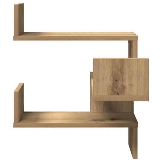 Vegg hjørnehyller 2 stk artisan eik 40x40x49,5cm konstruert tre