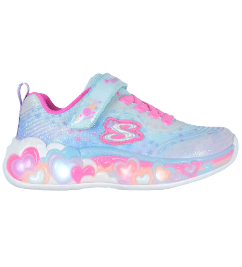 Skechers Sko m. Lys Evige Heart Lys Blå/Multi 30 Blinkende sko Flerfarget