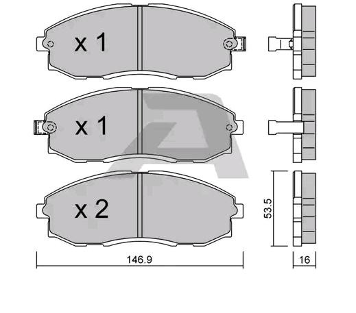 Bremseklosser AISIN BPHY 1902
