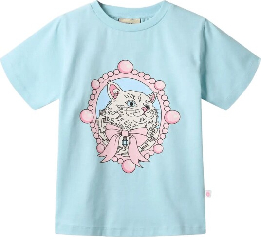 Småfolk | Gala T-Shirt With Cat | 110-116