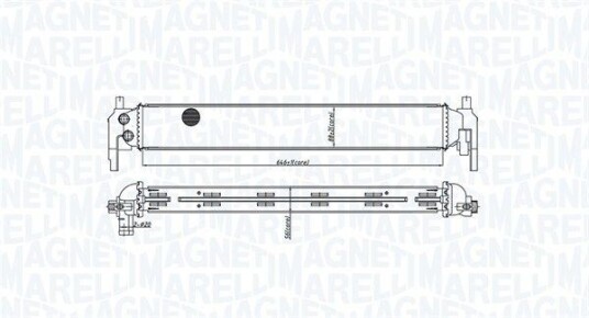 Radiator MAGNETI MARELLI 350213166800