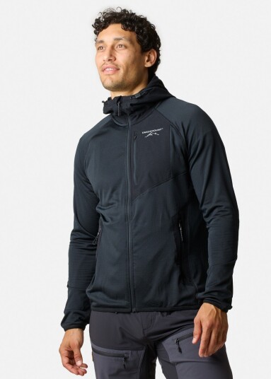 Swedemount Lofoten Tech Fleece Zip Hood Black 2xl Fleecetrøyer