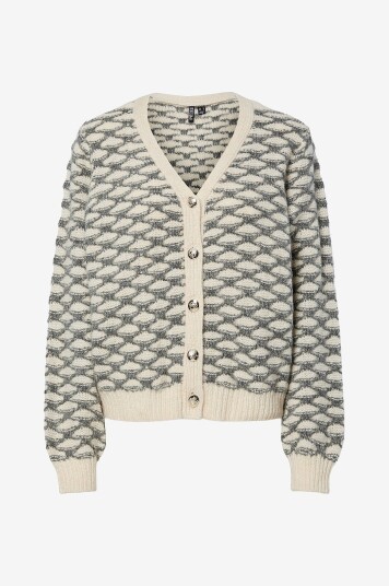 pieces   Kardigan pcJivana LS Knit Cardigan BC   Grå
