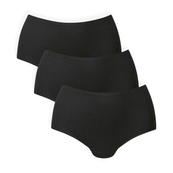 Anita Truser 3P Essentials High Waisted Briefs Svart L/XL Dame