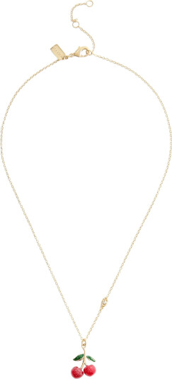 Coach Accessories Co Nk Cherry Shrt Pndnt - Gold - ONE SIZE