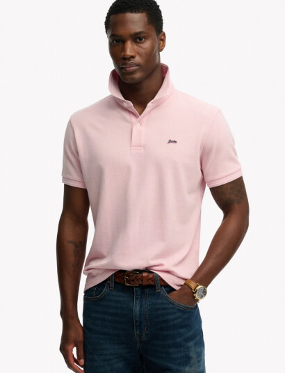 Superdry Classic Pique Polo   Pink   XXXL