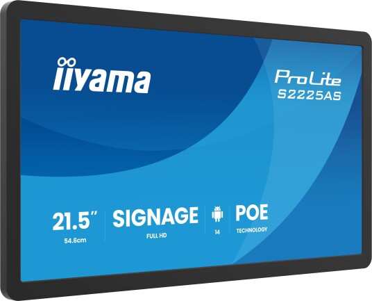 iiyama 21.5" Small Format Signage S2225AS-B1P iiyama 21.5" Small Format Signage S2225AS-B1P