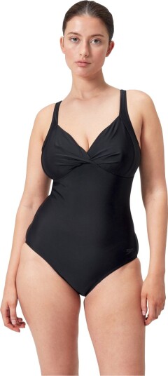 Speedo Women"s Shaping Cross Knot 1 Piece Black 44