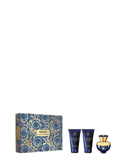 Versace Fragrance Gift Set Dylan Blue Pour Femme Edp + Body Lotion + Shower Gel - Nude - ONE SIZE Versace Fragrance Gift Set Dylan Blue Pour Femme Edp + Body Lotion + Shower Gel - Nude - ONE SIZE