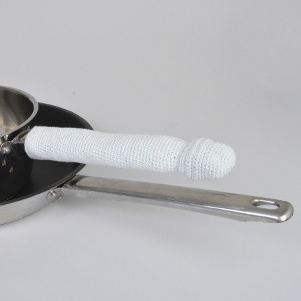 Panneholder Varmebeskyttende Håndtak av Rito Krea Håndtak Hekleoppskrift 20 cm