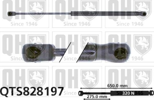Gassfjær, motorpanser QUINTON HAZELL QTS828197
