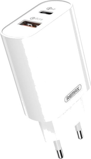 Remax Rp-U37 Vegglader Usb Til Usb-C 18W Hvit
