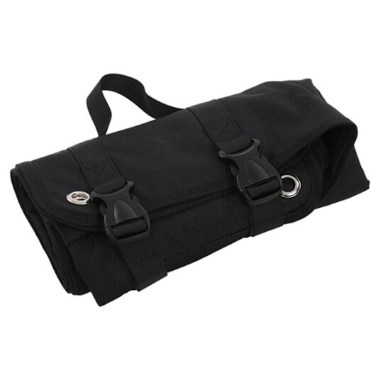 Strandmatte Bærbar Vanntett 900D Nylon Stoff Metallhull Myk Komfortabel Piknikteppe for Camping Svart