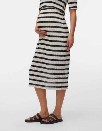 Mamalicious Mlshayla Jrs Midi Skirt Hw   Multi/patterned   M