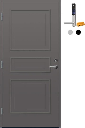 Ytterdør Bygg1 Arendal med Yale Doorman Classic Home