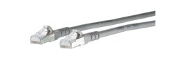 METZ CONNECT - Koblingskabel - RJ-45 (hann) til RJ-45 (hann) - 50 cm - 6.3 mm - S/FTP - CAT 6a - halogenfri, formstøpt, uten hindringer, flertrådet - grå METZ CONNECT - Koblingskabel - RJ-45 (hann) til RJ-45 (hann) - 50 cm - 6.3 mm - S/FTP - CAT 6a - halogenfri, formstøpt, uten hindringer, flertrådet - grå