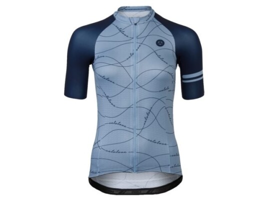 AGU Velo Wave Kortermet Trøye Blå