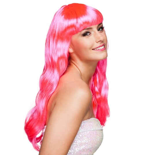 Boland Parykk Chique Neonrosa Boland Parykk Chique Neonrosa