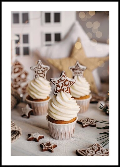 Christmas Cupcakes Plakat Plakat / 30x40cm