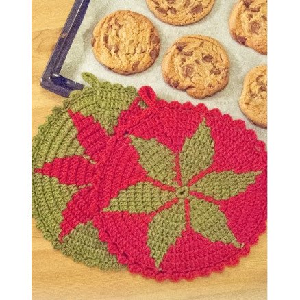 Drops Garnstudio Santa's Recipe by DROPS Design Gryteklut Hekleoppskrift 24 cm 2 stk