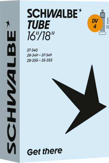 Schwalbe slange 16/18"x1,10-1,50 (28/37-340/355) 32mm Dunlop ventil