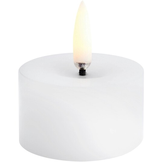 Uyuni LED Kubbelys Smeltet Nordic White 5x2,8 cm