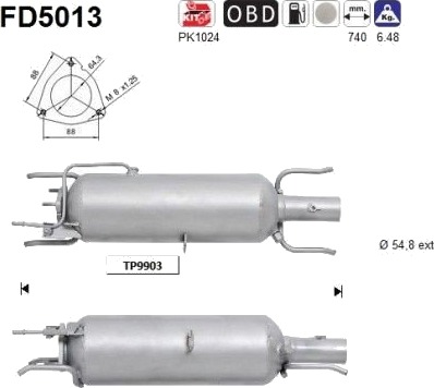 AS FD5013 Partikkelfilter AS FD5013 Partikkelfilter