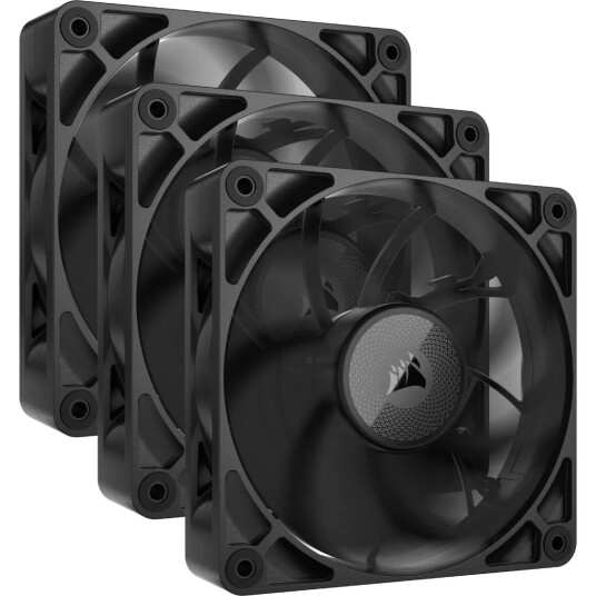 Corsair iCUE LINK RX120 MAX 120mm Kabinettvifter 3-Pakning Svart Corsair iCUE LINK RX120 MAX 120mm Kabinettvifter 3-Pakning Svart