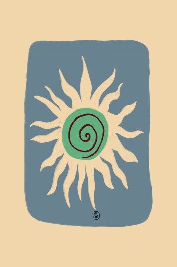 Plakat   Abstrakt Sol Design