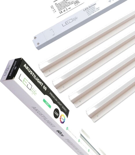 Ledlife Troldtekt LED Zigbee skinnesett 4x120 cm CCT innfelt Akustilight Dimbar : Via Zigbee Kulør : CCT Varm til Kald Hvit Ledlife Troldtekt LED Zigbee skinnesett 4x120 cm CCT innfelt Akustilight Dimbar : Via Zigbee Kulør : CCT Varm til Kald Hvit