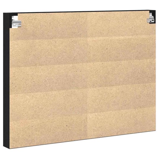 Vitrine Skap Svart Eik 100x8,5x75 cm Konstruert Tre Vitrine Skap Svart Eik 100x8,5x75 cm Konstruert Tre