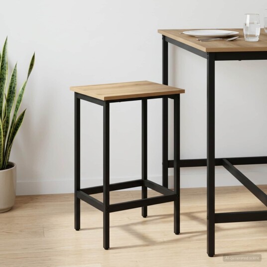 vidaXL Barstol Artisan eik 40 x 32 x 64 cm Konstruert tre vidaXL Barstol Artisan eik 40 x 32 x 64 cm Konstruert tre