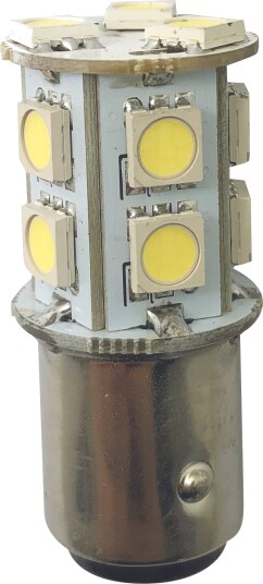 1852 LED pære BAY15D u/kuppel 2 pk rød 210 lumen 18 x 37 mm 2,4 W 1852 LED pære BAY15D u/kuppel 2 pk rød 210 lumen 18 x 37 mm 2,4 W