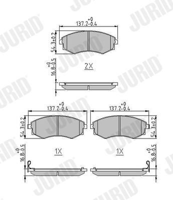 Bremseklosser JURID 572614J Bremseklosser JURID 572614J