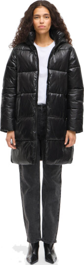 Vila Vilidda L/S Hood Shinny Puffer Jacket Black 36 Vila Vilidda L/S Hood Shinny Puffer Jacket Black 36