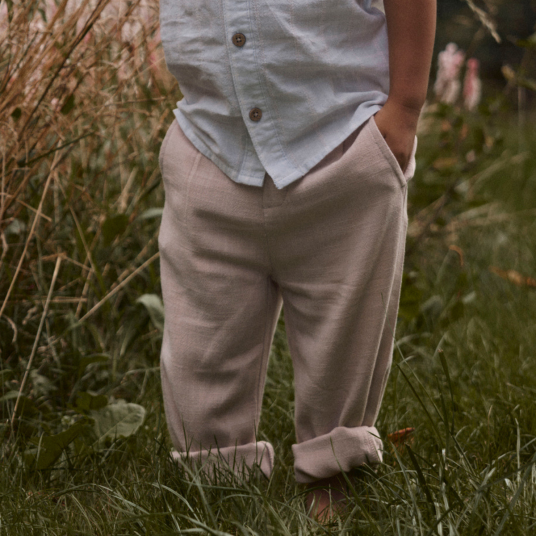 Lil' Atelier   Linbukse Freddie Feather Gray   104