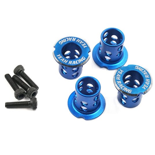 Yeah Racing YA-0530BU Aluminum Adjustable Body Mounts 4pcs Blue