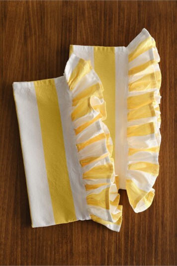 Jotex Kjøkkenhåndkle 2pakke Gul/hvit ISLA 221233901136 Jotex Kjøkkenhåndkle 2pakke Gul/hvit ISLA 221233901136