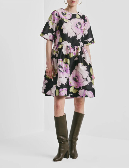 by Ti Mo Taffeta Shift Dress Multi/patterned M by Ti Mo Taffeta Shift Dress Multi/patterned M