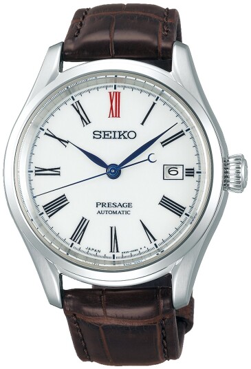 Seiko Herreklokke SPB095J1 Presage Hvit/Lær Ø40.5 mm