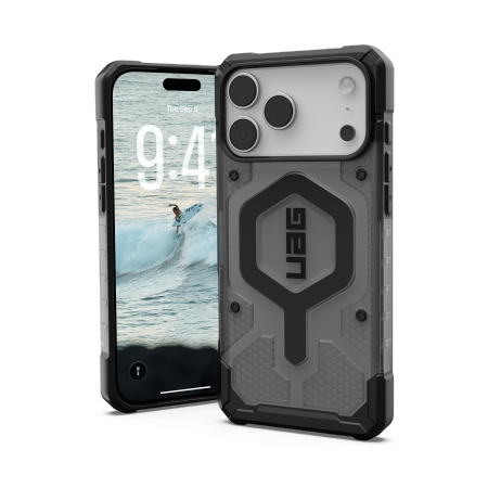 UAG Pathfinder Clear MagSafe Mobildeksel for iPhone 17 Pro Max Ash/Svart